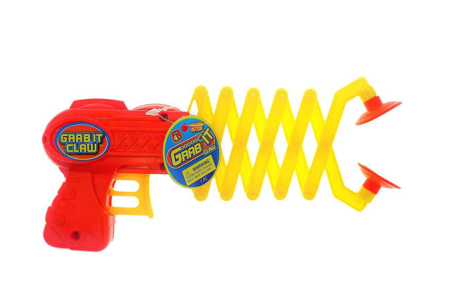 Kids Grabber Claw (1 Pack) 12 Inch Long Plastic Reacher Machine. Robot Hand Toy. Trash Pickup Extender Tool. Interactive Learning Hand Eye Coordination Toys. 5614-1A