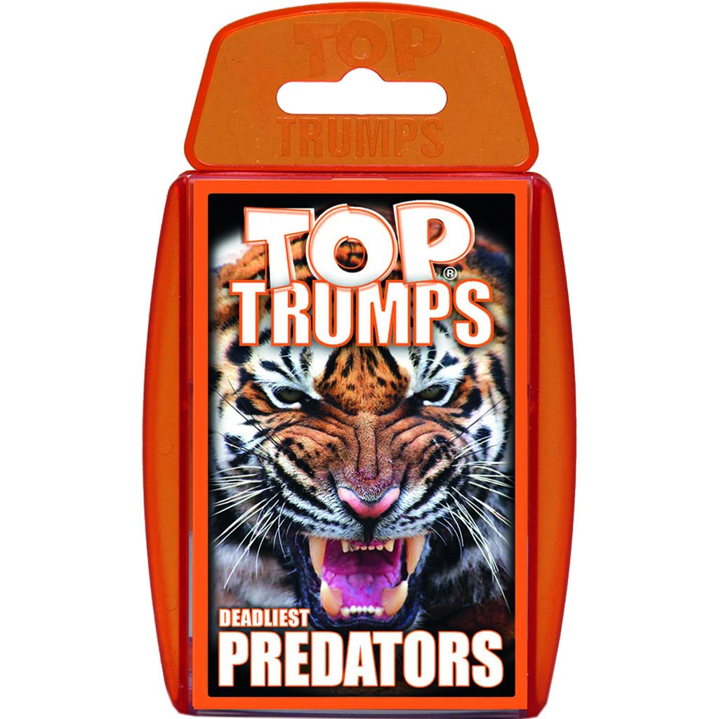 Predators Classic Card Game, Learn facts about Killer Whales, Lions and Scorpions in this educational pack, great gift for aged 6 plus