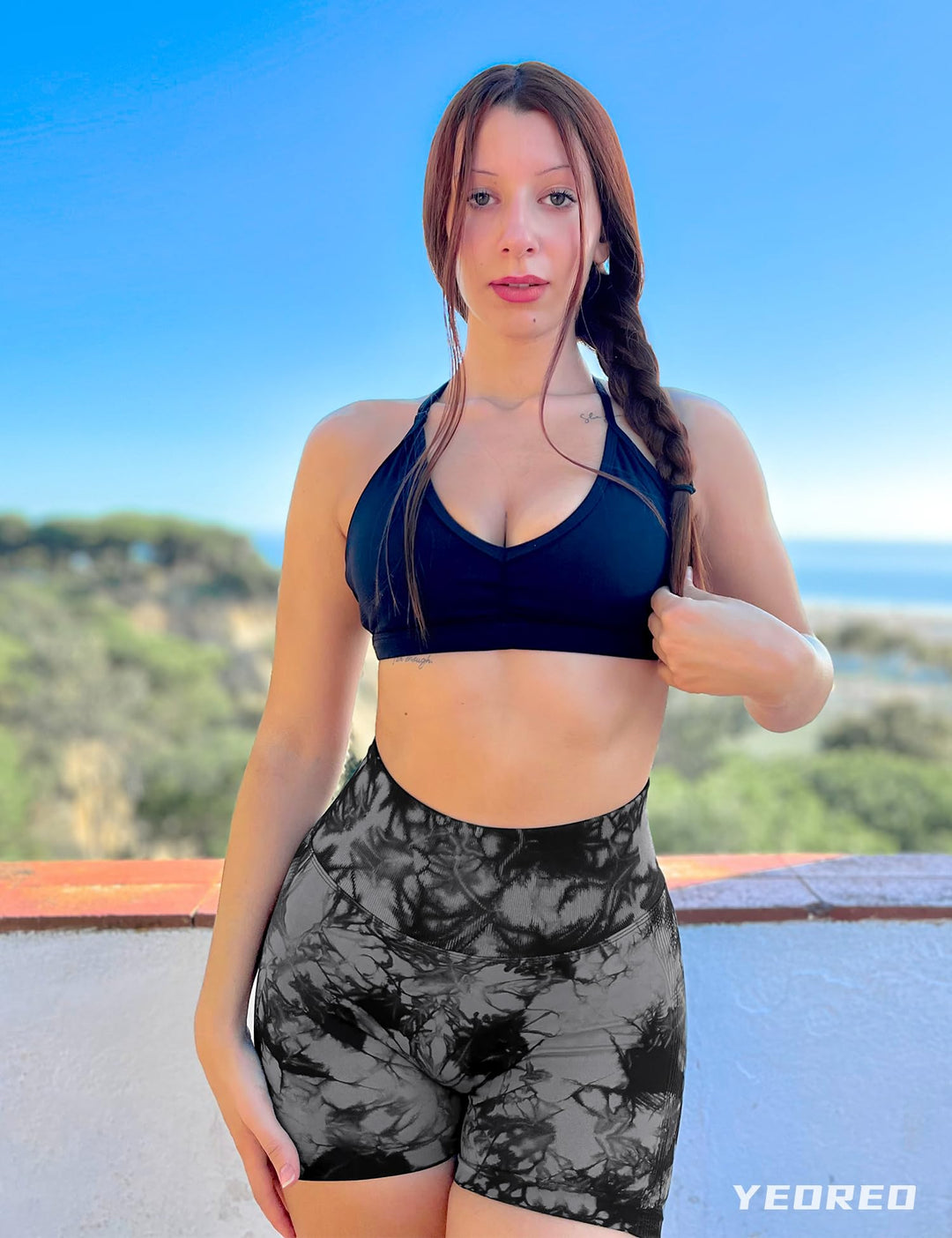 Professional Women Workout Shorts 3.6 Scrunch Shorts Seamless High Waisted Contour Gym Yoga Biker Shorts