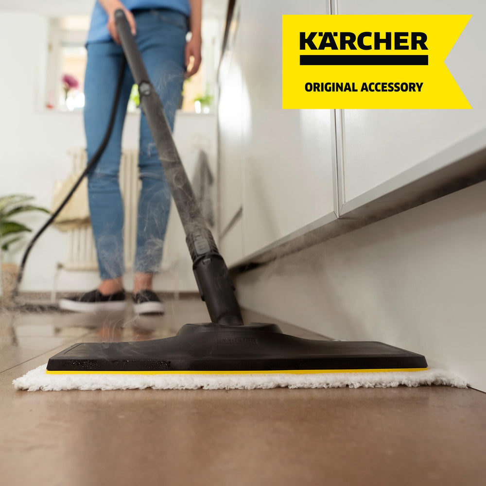Steam Cleaner Floor Pads, Microfiber - Designed for Karcher SC3 Steam Cleaner Floor Nozzle - for Power Steamers - 2 Pack