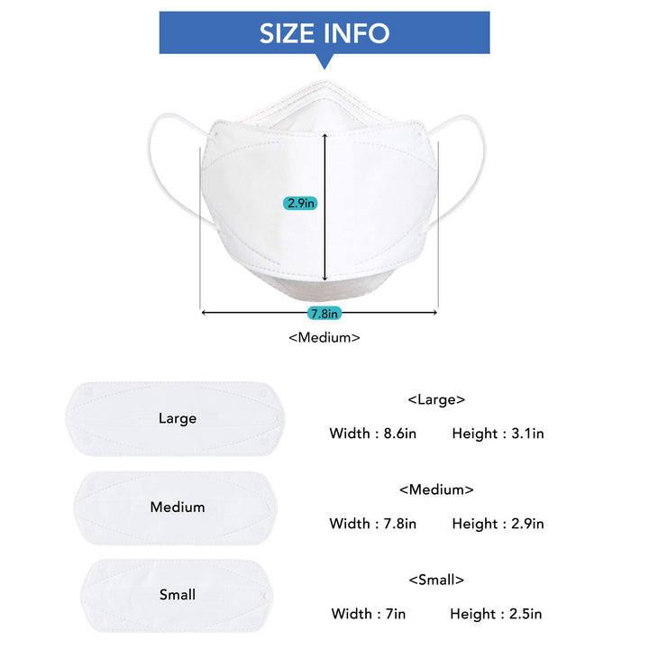 Kids[Ages 5-15] Disposable Face Mask with Ear Clip Lanyard