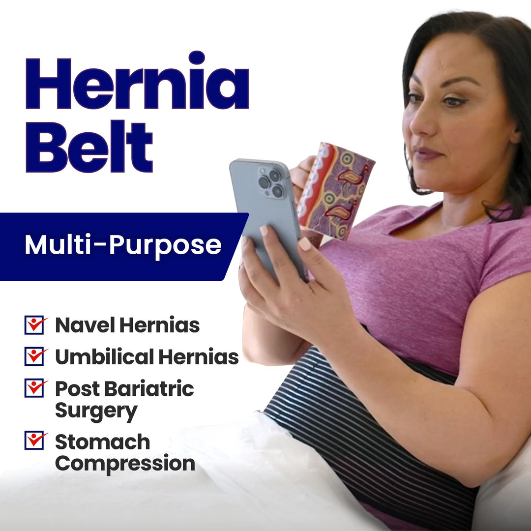 Hernia Belt for Men &amp; Women | Post Surgery Abdominal Binder | Hysterectomy, Umbilical Hernia | Belly Binder &amp; Tummy Tuck | Fajas Para Hombres | Postpartum Belly Band Belly Wrap | (XXL) 51 - 62
