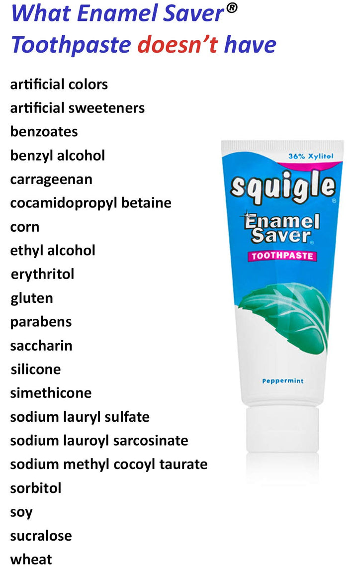Enamel Saver Toothpaste, Peppermint, (4 oz. each)