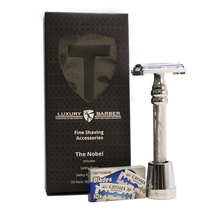 The Nobel Double Edge Safety Razor best wet shaving starter kit gift set for men