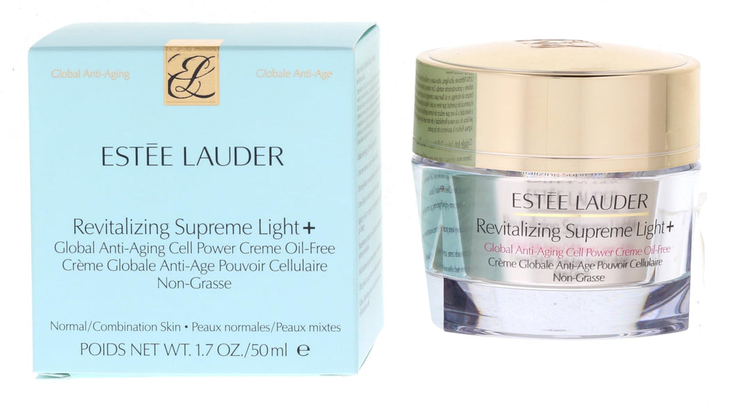 Estee Lauder Revitalizing Supreme Light +Global Anti-Aging Cell Power Creme Oil Free, 1.7 Fl Oz