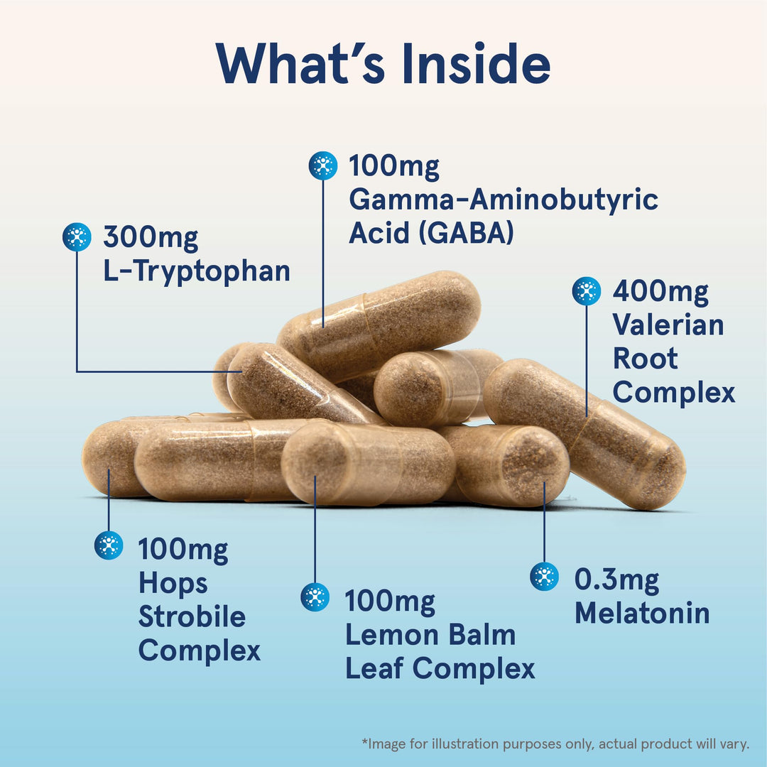 Sleep Optimizer, Herbal and Amino Acid Blend, 60 Count, Up to a 30 Day Supply