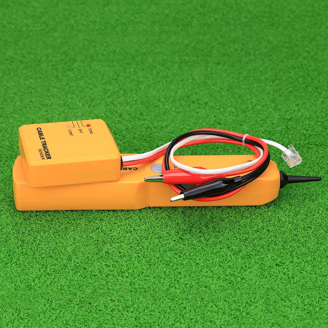Cable Finder Tone Generator Probe Tracer Wire Tracker Cable Circuit Tester Features Alligator Clips RJ11 Plug Finding Tool