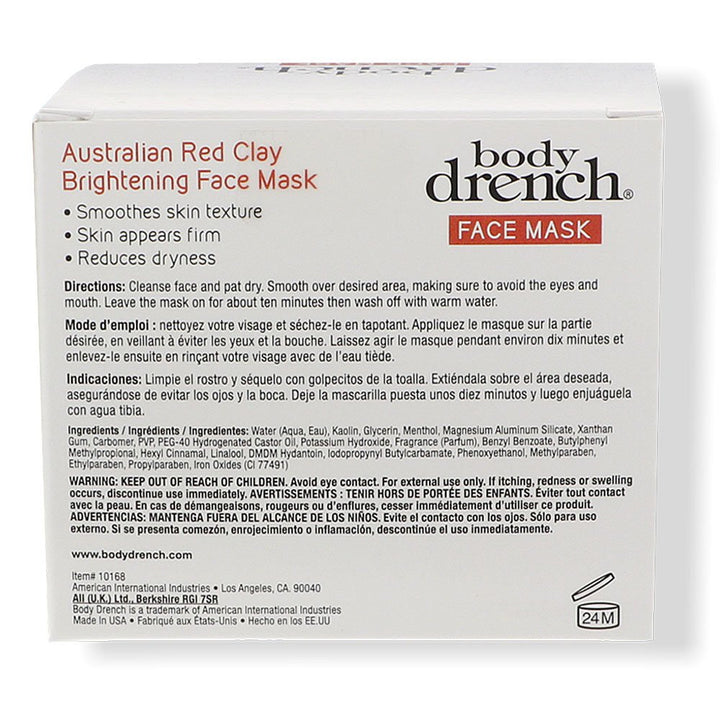 Nourish Australian Red Clay Brightening Face Mask, 4 oz