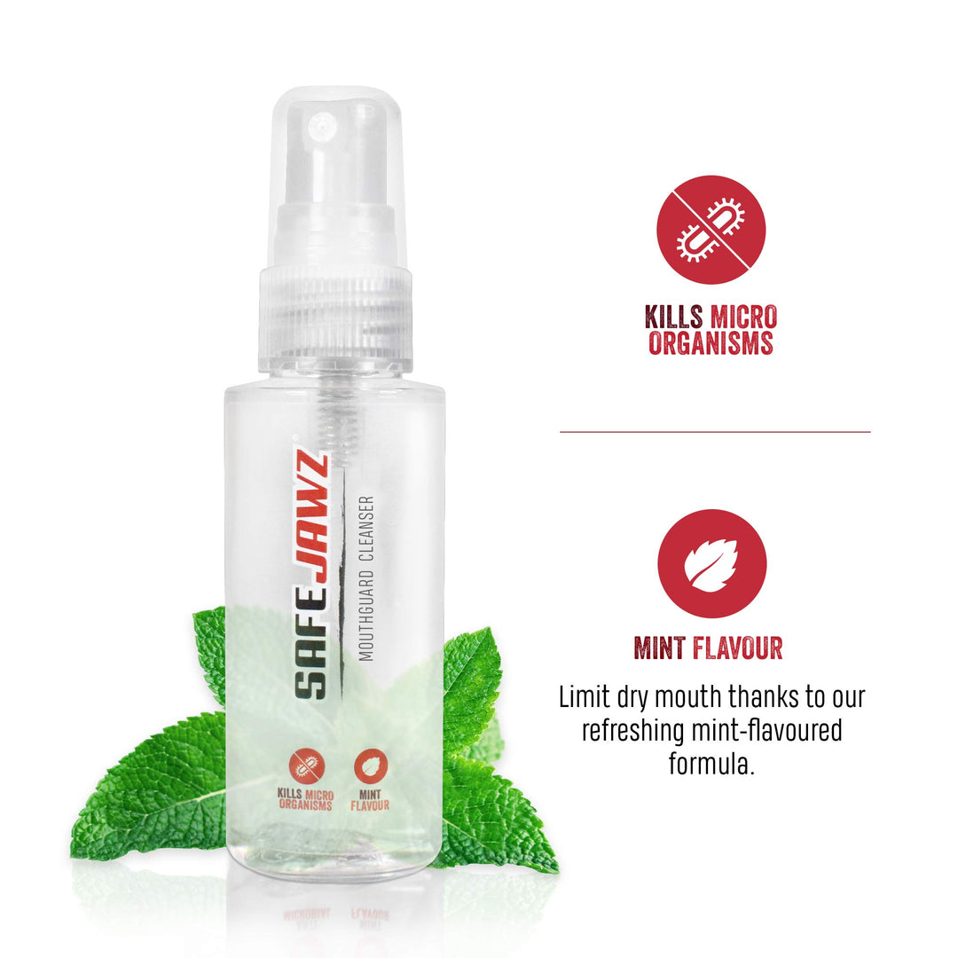 Freshner Spray for Sports Mouthguards, Adults and Junior Gum Shield Spray for Boxing, Basketball, Lacrosse, Football, MMA, Martial Arts, Hockey and All Contact Sports
