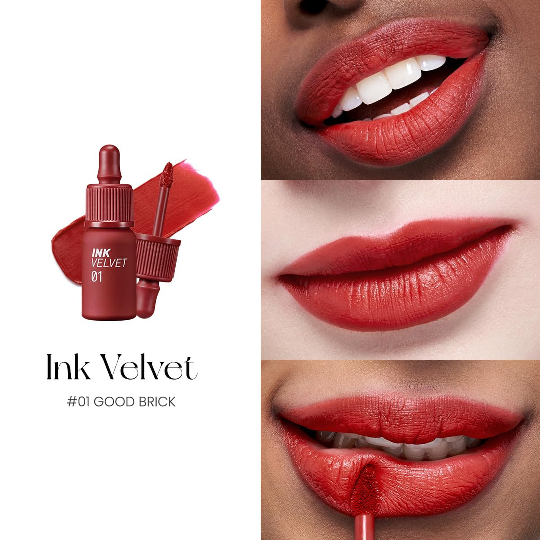 Peripera Ink the Velvet Lip Tint, High Pigment Color, Longwear, Weightless, Not Animal Tested, Gluten-Free, Paraben-Free (004 VITALITY CORAL)