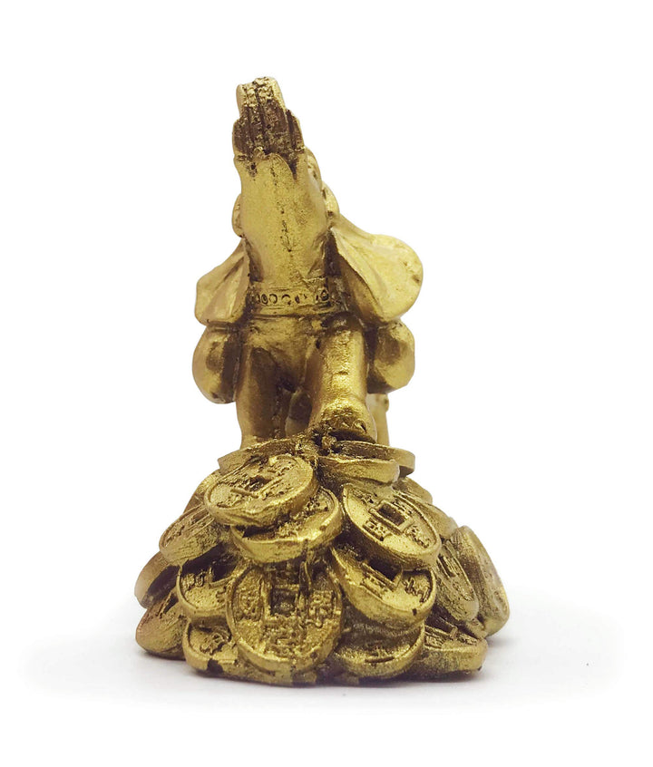 Feng Shui 3 Money Elephant Figurine Wealth Lucky Figurine Gift &amp; Home Decor