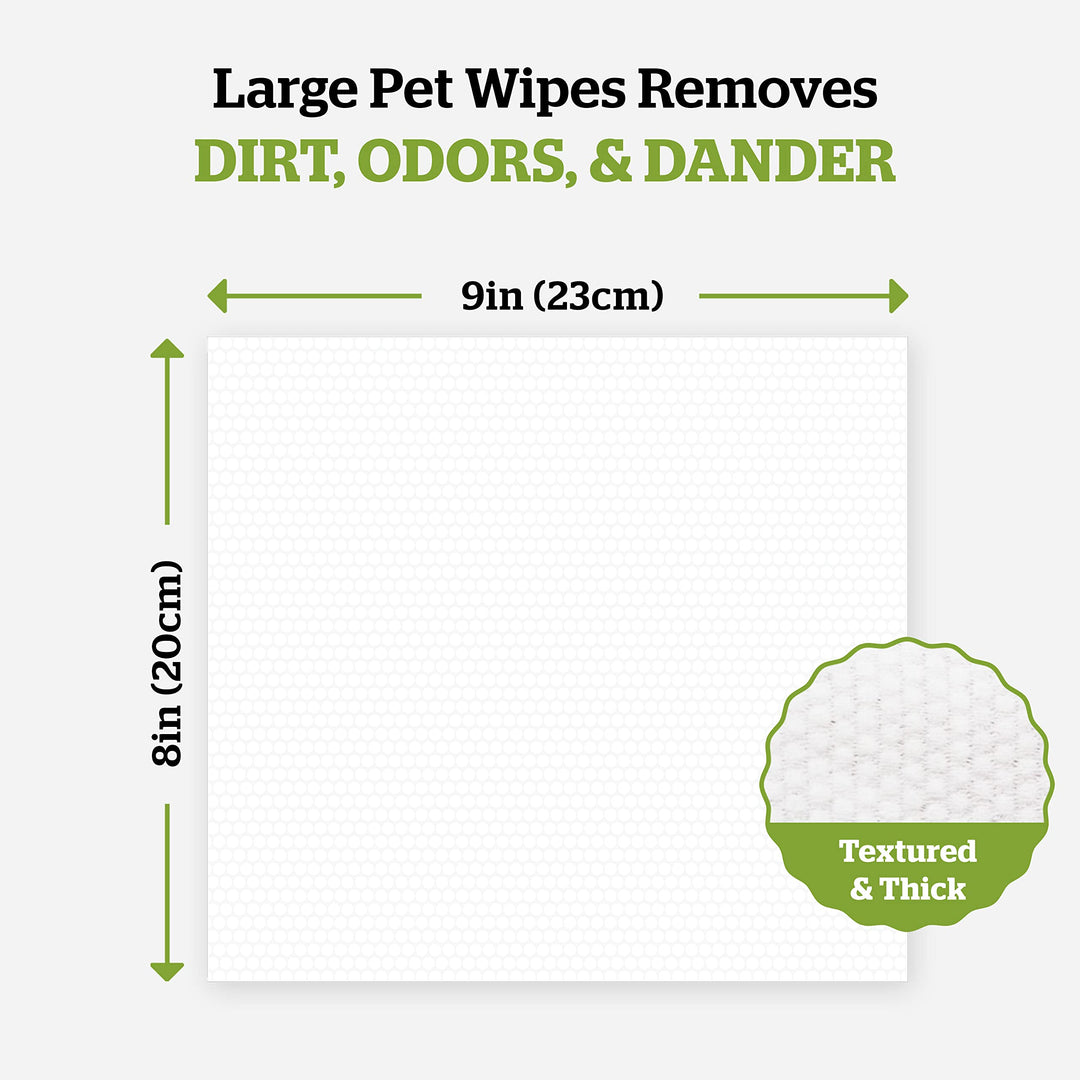 Pogi&#39;s Dog Grooming Wipes - 100 Dog Wipes for Cleaning and Deodorizing - Plant-Based, Hypoallergenic Pet Wipes for Dogs, Puppy Wipes - Quick Bath Dog Wipes for Paws, Butt, &amp; Body - Green Tea Scented
