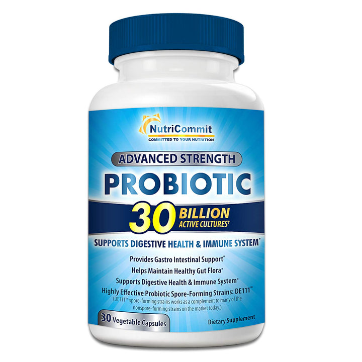 Probiotics for Women &amp; Men - 30 Billion Probiotic in Veg Capsules to Promote Stomach Health - One Daily Dose - Digestive Supplement for Adults who Want to Improve Immune System