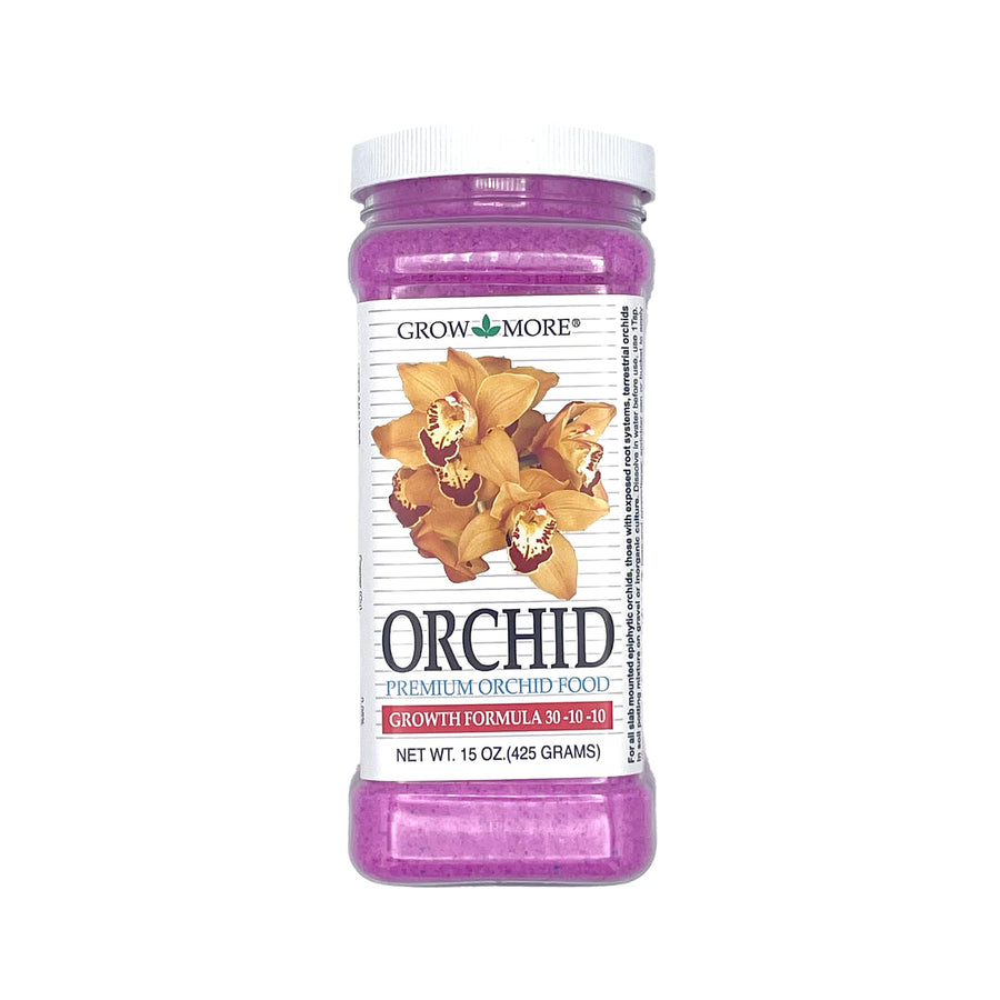 Premium Growth Formula 30-10-10 Orchid Food Fertilizer - 15oz Water Soluble Orchid Fertilizer for Robust Growth & Vibrant Blooms - High Nitrogen Fertilizer Orchid Plant Food