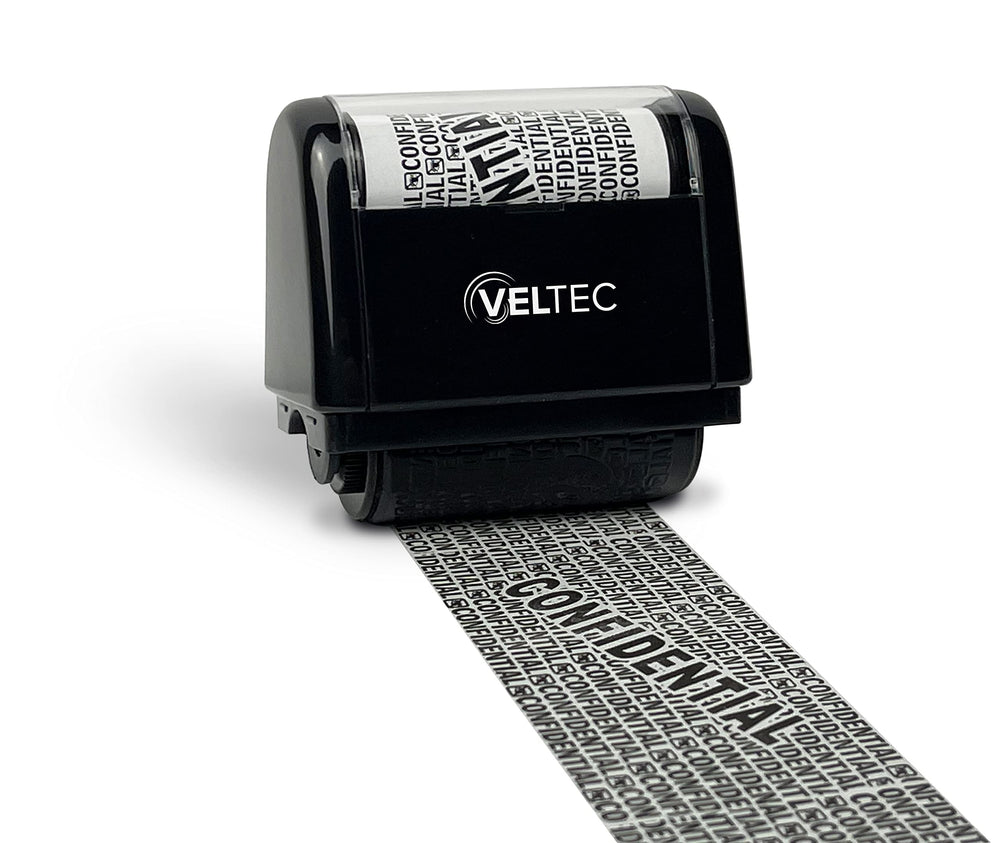ID Protector Ink Roller - Identity Theft Protection Roller Stamp (Black, Stamp Only)