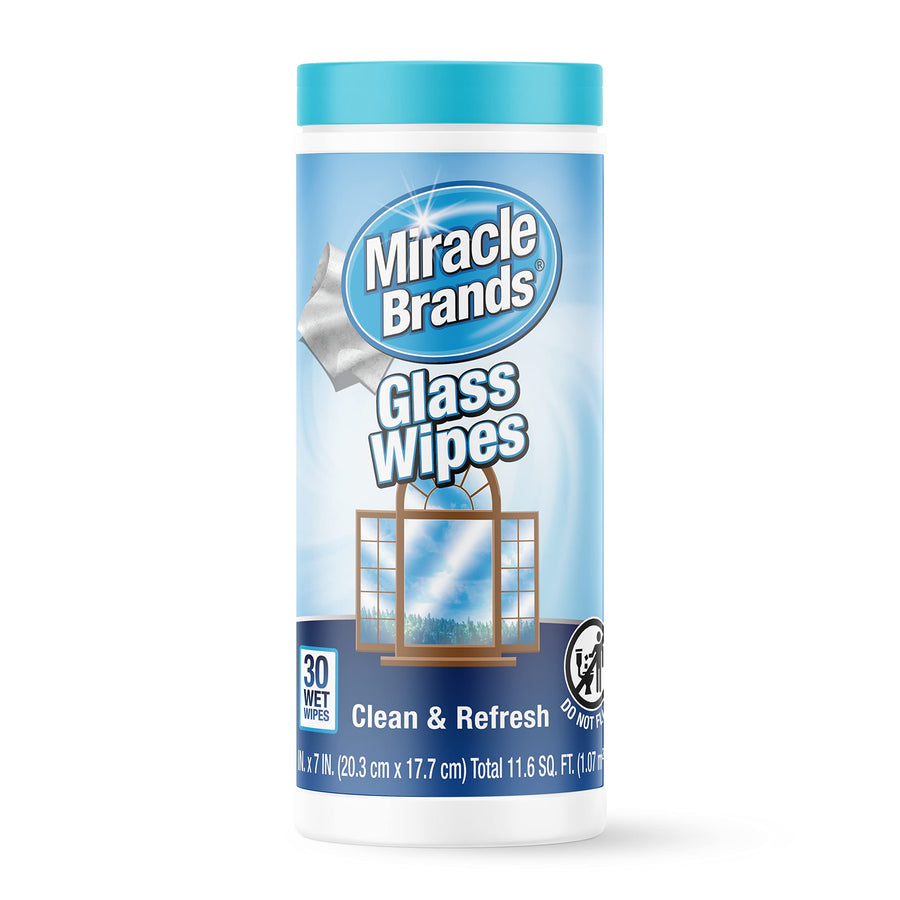 MiracleWipes for Glass - Disposable, Streak Free Cleani