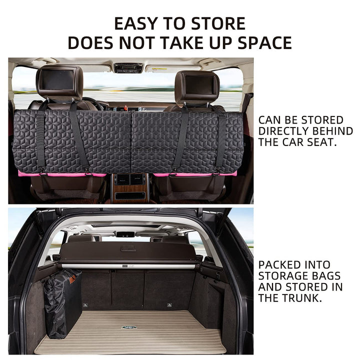 ABE Non-Inflatable Car Mattress,Double-Sided, Folding Bed Portable SUV Camping Back Seat Travel Mattress for Sleeping (Amy Bunny)