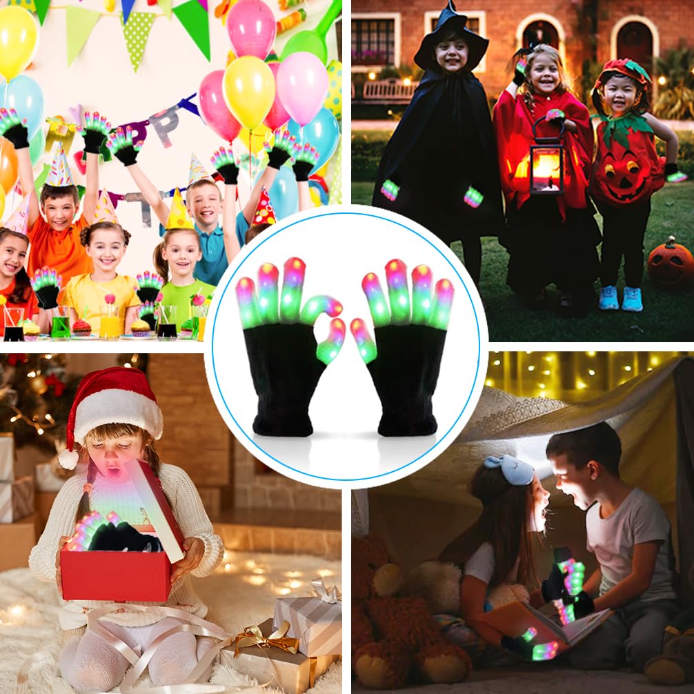Luwint Light Up Toys, Kids LED Glow Gloves, Fun for Boy