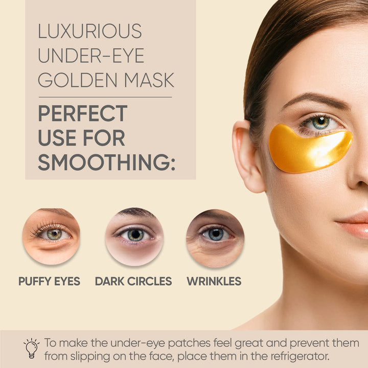 Under Eye Patches (20 Pairs) - Eye Patches For Puffy Eyes And Dark Circles - Under Eye Mask For Beauty &amp; Personal Care - Under Eye Mask Amino Acid &amp; Collagen For Dark Circles And Puffiness by Celor