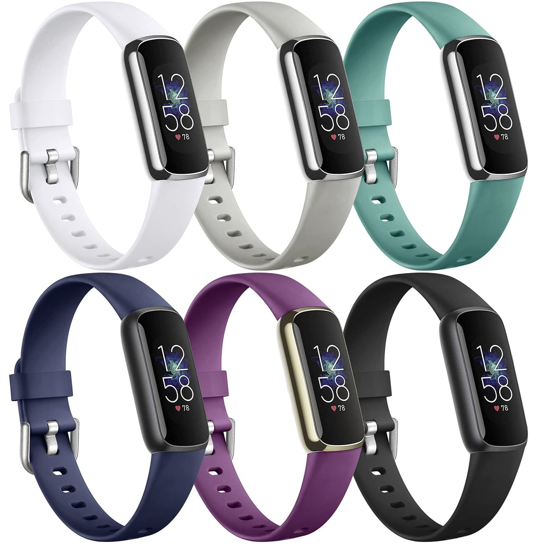 Maledan 6 Pack Bands Compatible with Fitbit Luxe Bands,