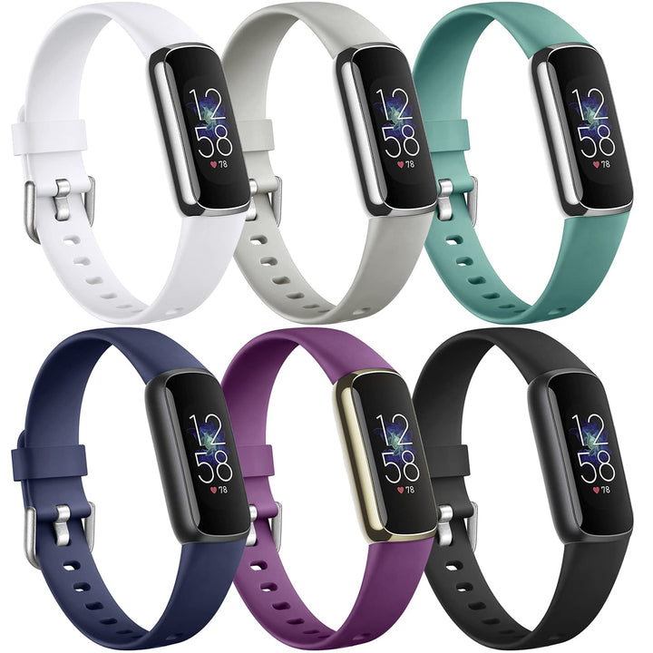 Maledan 6 Pack Bands Compatible with Fitbit Luxe Bands,