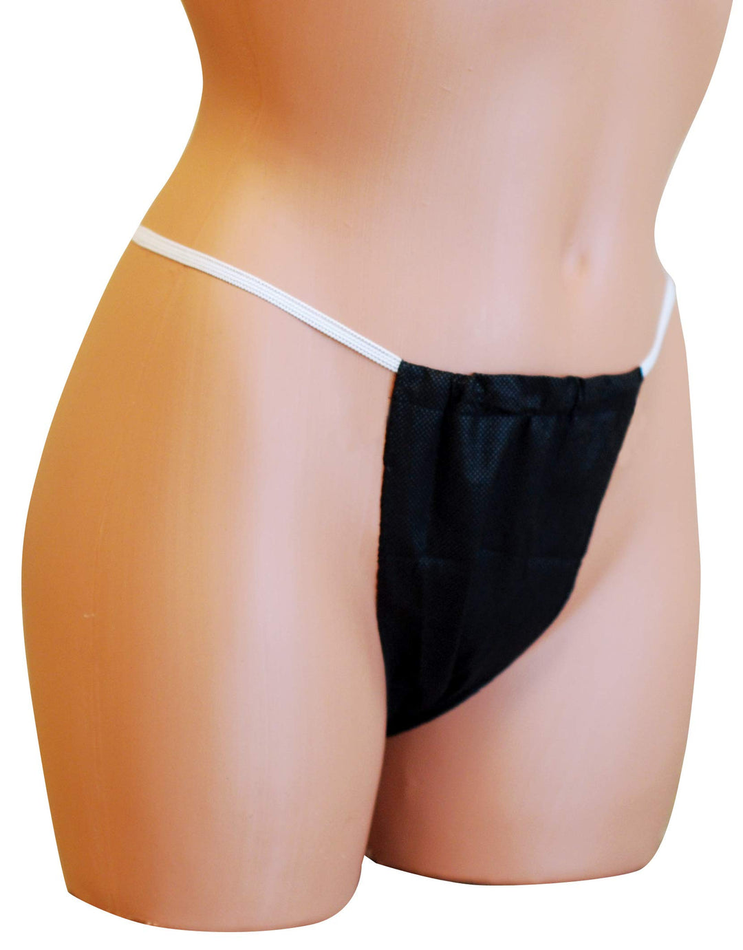 Disposable Sunless Spray Tan/Spa Treatment Bikini, Single Use Ladies Undergarment, Sanitary Comfort for Salon or Spa, for Modesty and Coverage, One Size Fits Most, Black, 25 Per Pack