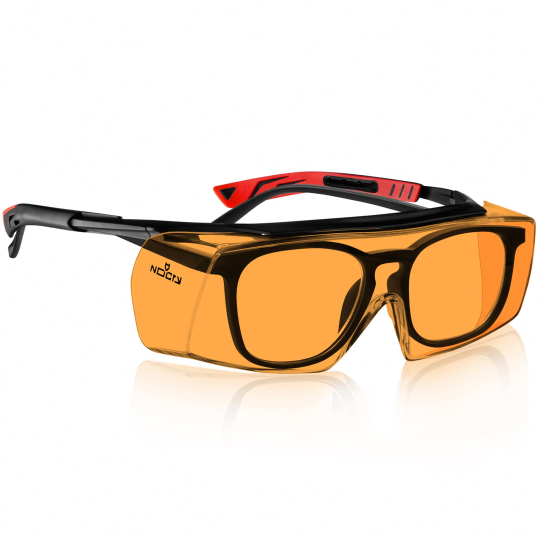Blue Light Blocking Over Glasses Safety Glasses with 100% UV Protection — Perfect UV Glasses for UV Light Protection with Anti-Fog &amp; Anti-Scratch Lenses; ANSI Z87.1 Certified