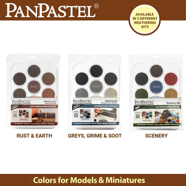 PanPastel 30702 Weathering Effects Greys, Grime &am