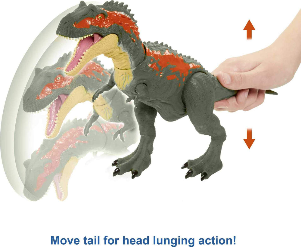 Jurassic World Toys Gvg67 Massive Biters Larger-Sized Dinosaur Action Figure With Tail-Activated Strike And Chomping Action, Movable Joints, Ages 4 And Up 15.0 Cmx10.0 Cmx35.0 Cm
