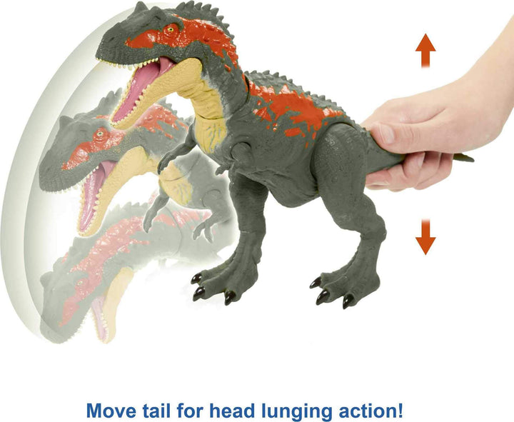 Jurassic World Toys Gvg67 Massive Biters Larger-Sized Dinosaur Action Figure With Tail-Activated Strike And Chomping Action, Movable Joints, Ages 4 And Up 15.0 Cmx10.0 Cmx35.0 Cm