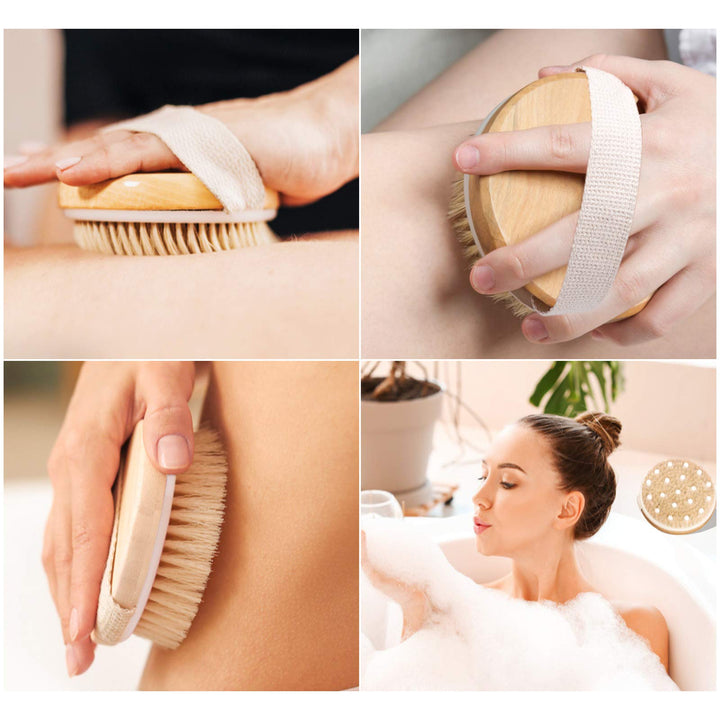 Dry Brushing Body Brush, McoMce Exfoliating Body Scrub 