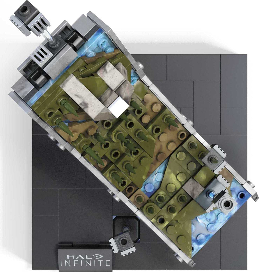 MEGA Halo Infinite Toy Building Set, Forerunner Ring Installation with 301 Pieces and Accessories, 5 Inches Tall, for Collectors