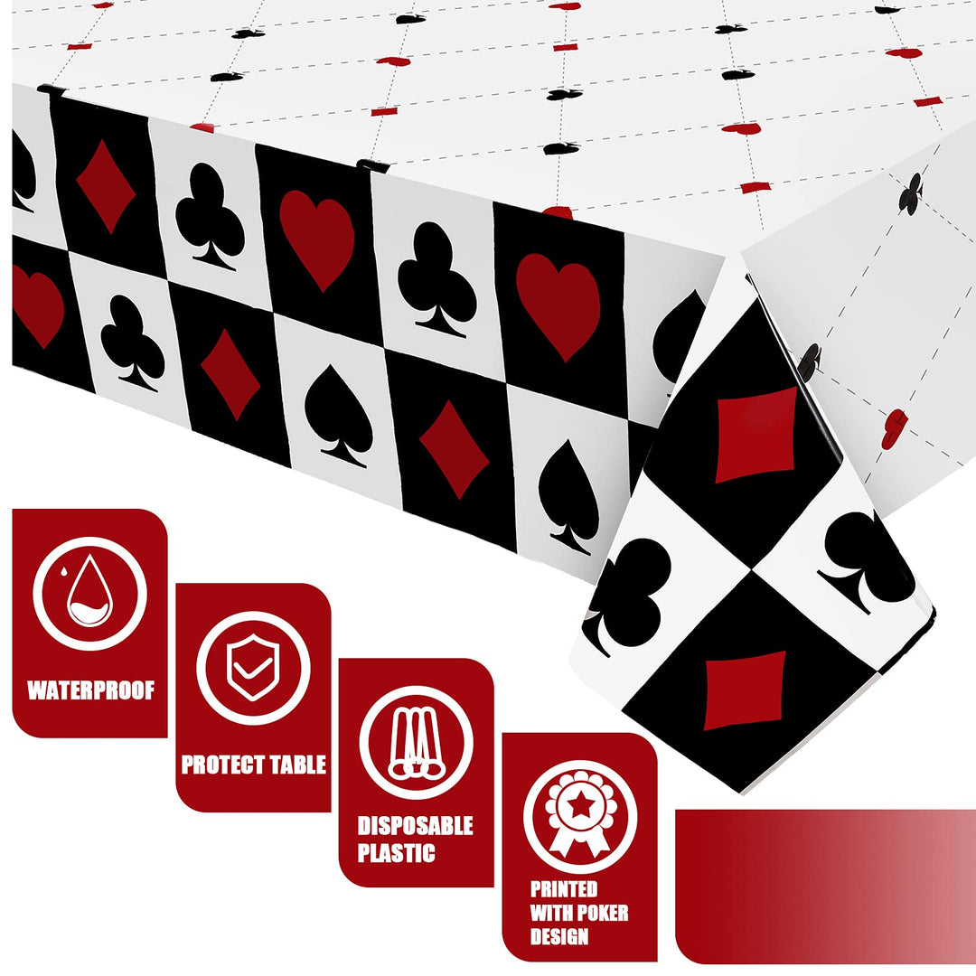 Breling Casino Poker Themed Party Decorations Disposabl