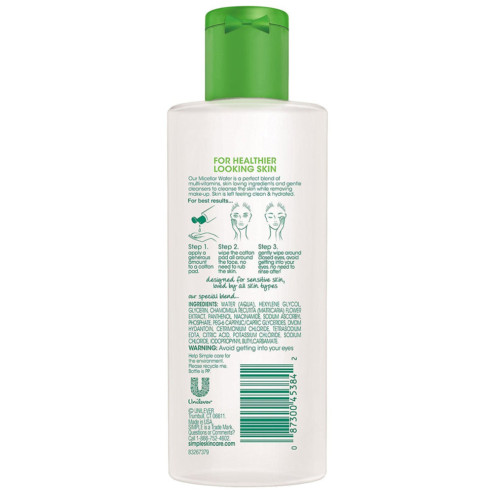 Simple Micellar Cleansing Water 6.7oz (2 Pack)
