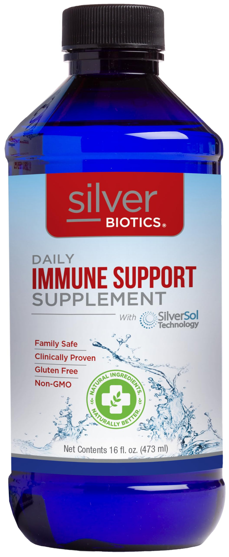 Silver Biotics Colloidal Nano SilverSol Ag4O4 10 PPM Immune Support | Bio-Hacking Immune Building Natural Support | 16 Fl Oz