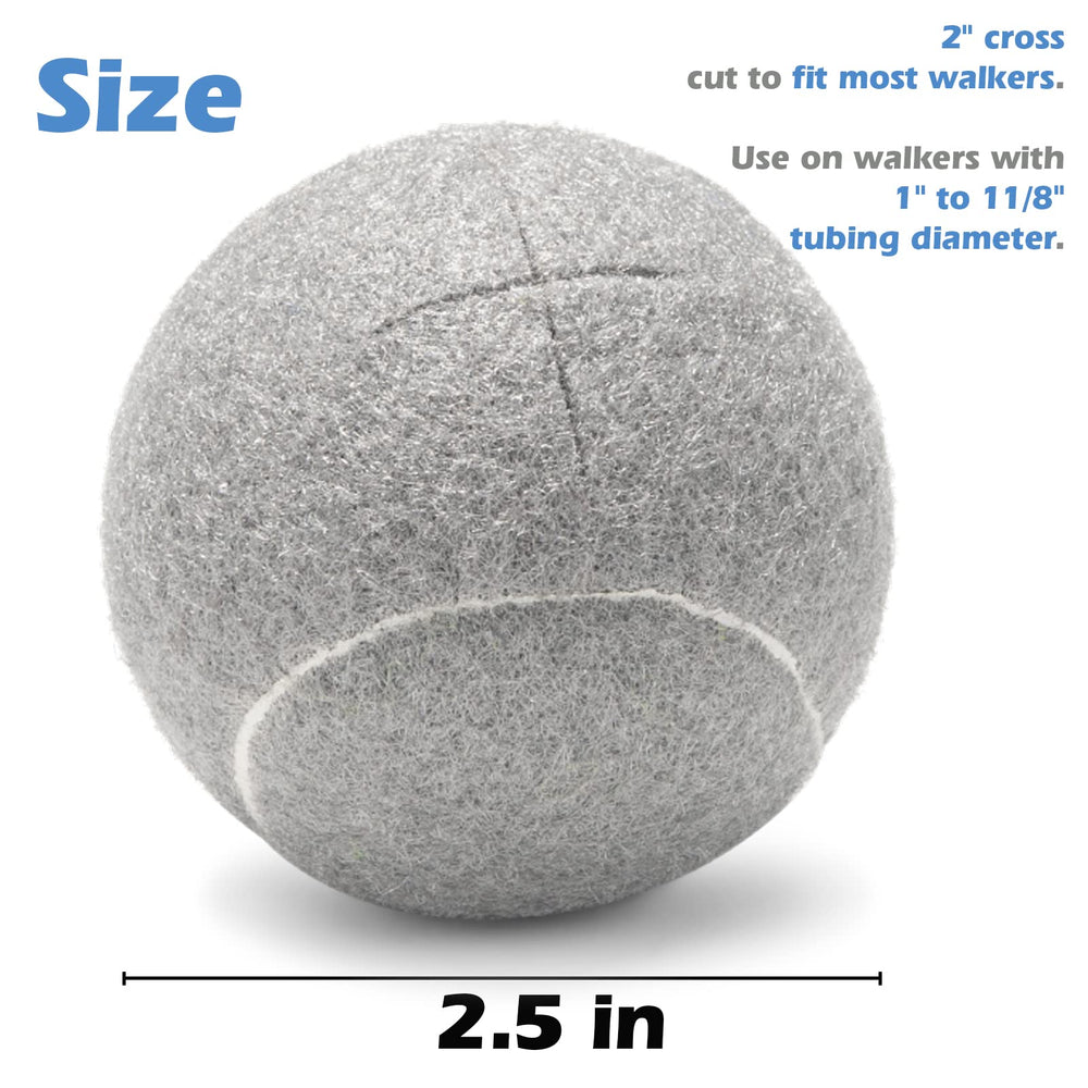 4PCS - Walker Glide Balls,Precut Walker Tennis Balls fo