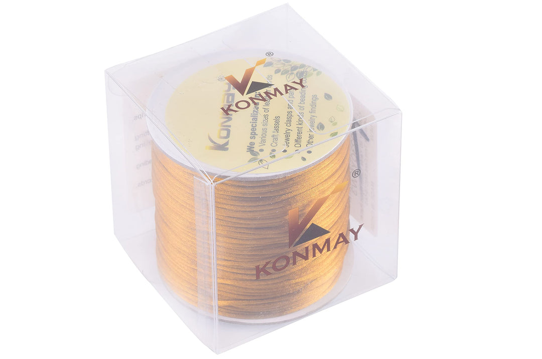KONMAY 80 Yards 1.0mm Nylon Rattail Satin Silk Trim Cor