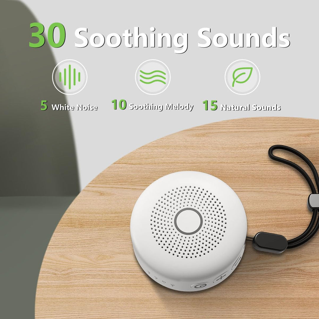 Sleepbox Sound White Noise Machine with 25 Soothing Sou