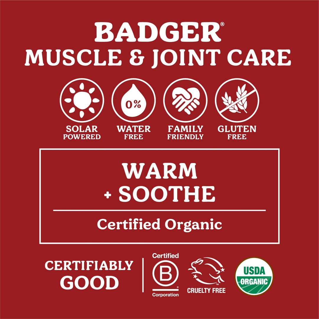 Badger Muscle Rub Balm Certified Organic Cayenne &amp; Ginger Soothes &amp; Relaxes 0.75oz