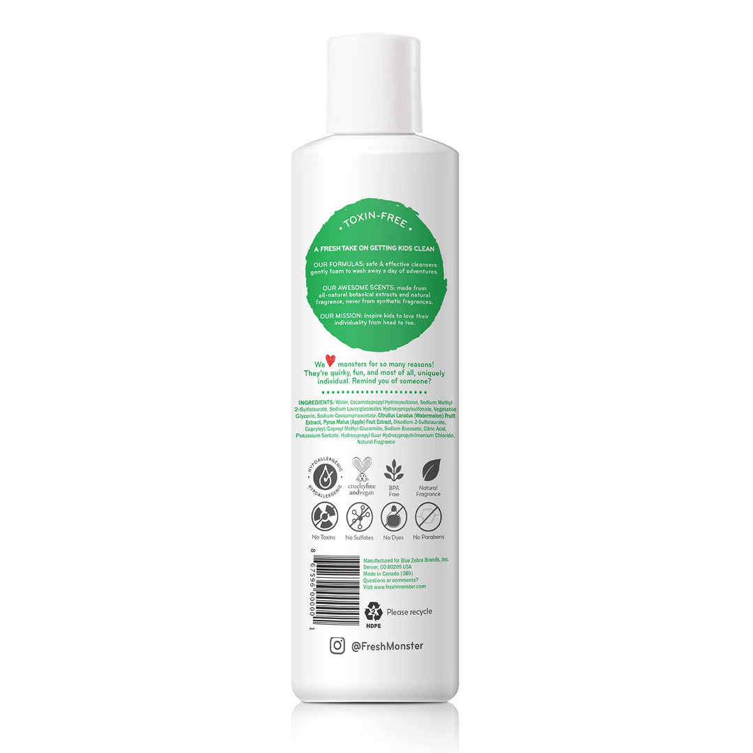 2-in-1 Kids Shampoo &amp; Conditioner, Toxin-Free, Hypoallergenic, Tear-free Shampoo &amp; Conditioner for Kids, Watermelon (8.5oz)