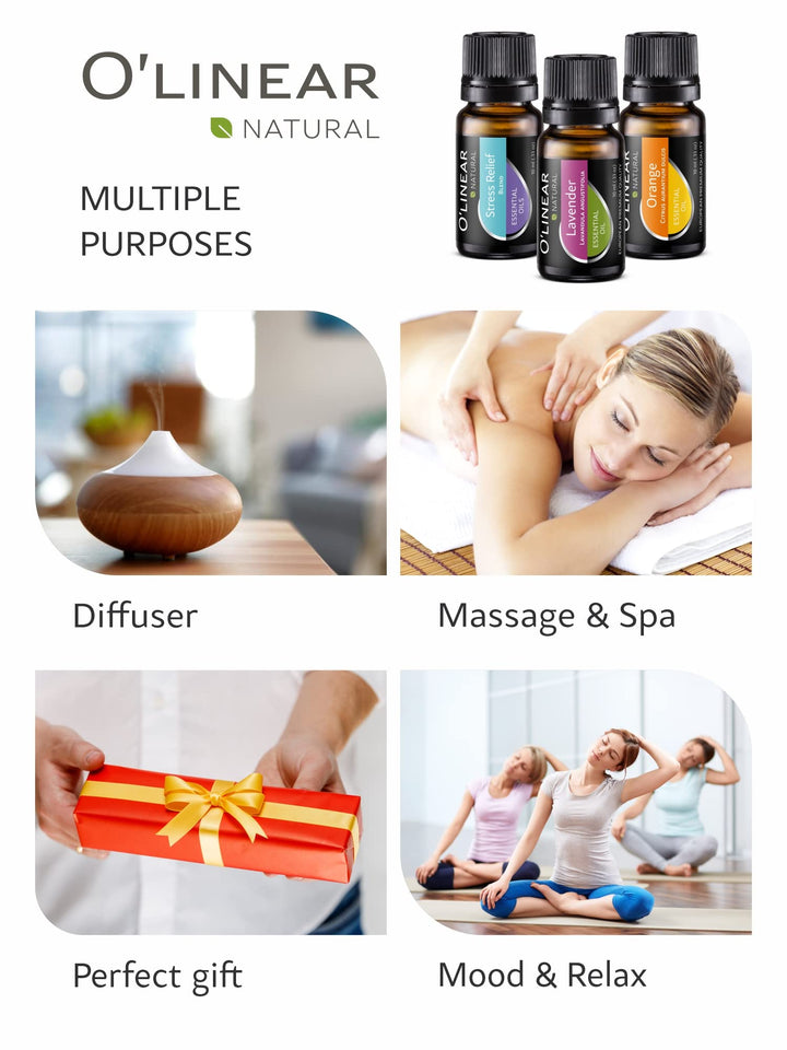 Essential Oils Set - Top 6 (4 Oils &amp; 2 Blends) 