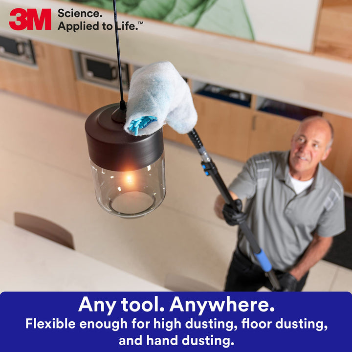 3M Easy Trap Sweep and Dust Sheets, 1 Roll of 60 8 x 6 Sheets, Disposable Easy Sweep Floor Duster, Picks Up 8x More Dirt, Dust, Sand, Hair, Works on Dry or Wet Surfaces, Hardwood Floors, 59152W