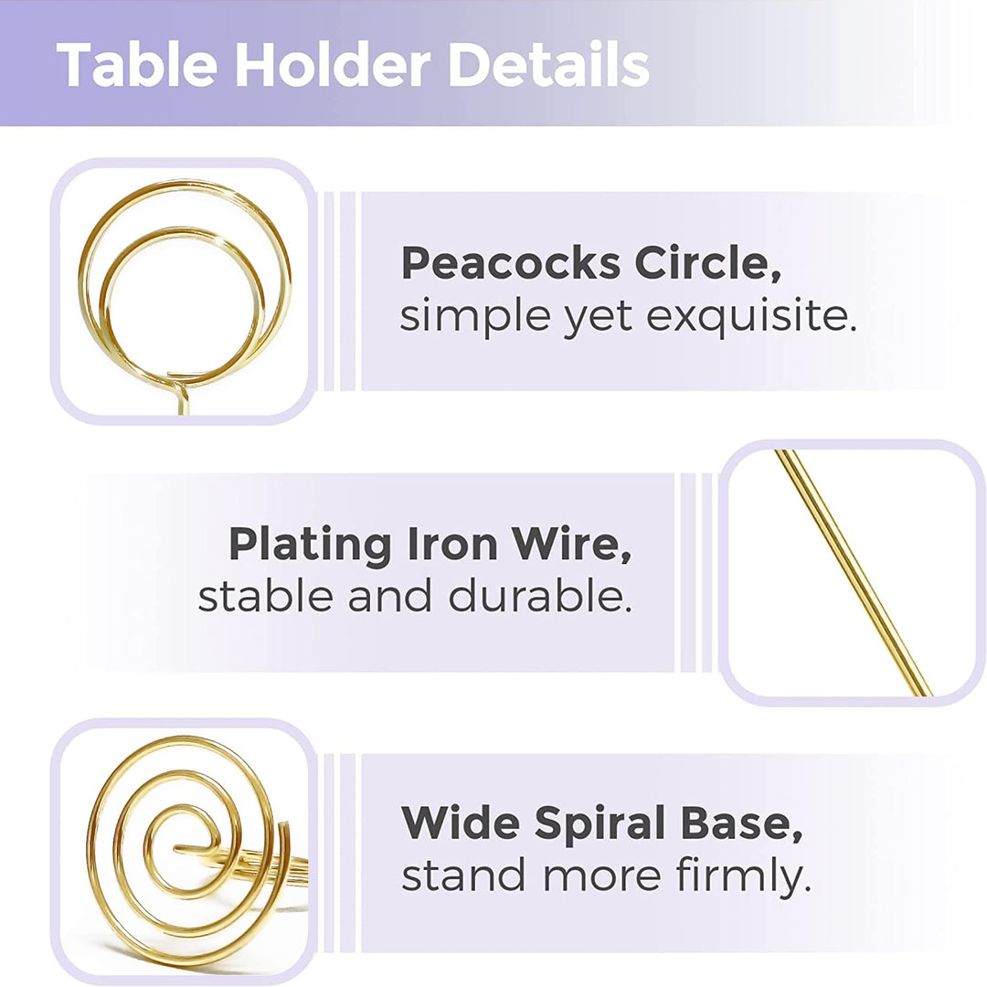 HomWanna Table Number Holders 20Pcs - 2 Inch Mini Place