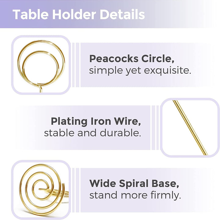 HomWanna Table Number Holders 20Pcs - 2 Inch Mini Place