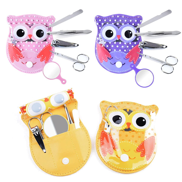 Owl Design Personal Care Manicure Set 5 in 1 (3 Sets)