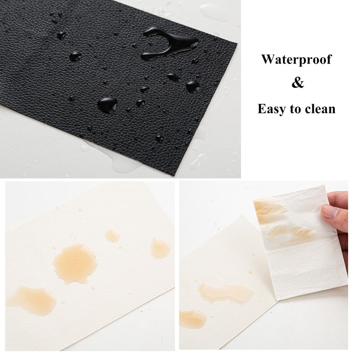 Leather Repair Tape Patch Kit 2 Packs 3.9 X 63 inch Self-Adhesive Leather Sticker for Furniture Sofa Vinyl Car Seats Couch Chairs Handbags Jackets Shoes First Aid Fix Tear(Off White)