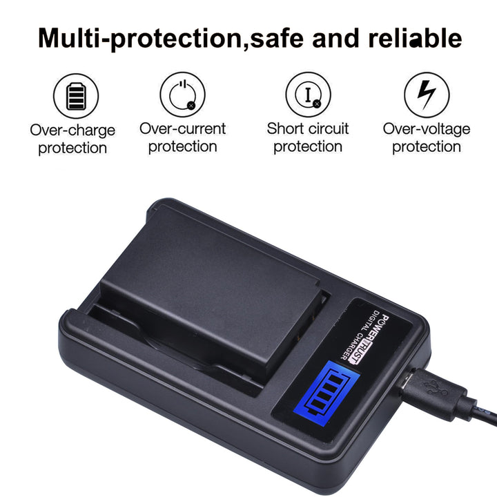 PowerTrust 2 Pack EN-EL20 EN-EL20a Camera Battery and L