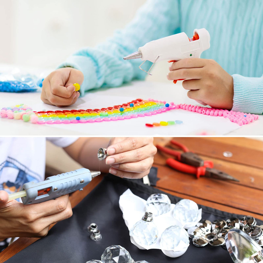 Hot Glue Sticks Mini Adhesive Hot Melt Glue Gun Sticks, [for Art, Craft, DIY, Card Making] - 0.27 x 4/Dark Blue/6 Pcs