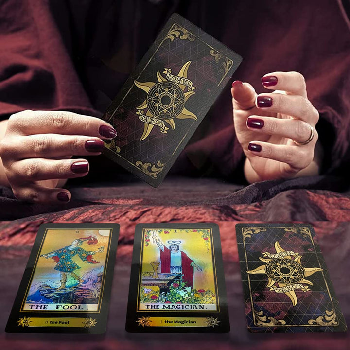 VOVOH Tarot Cards Holographic Tarot Deck for Beginners,