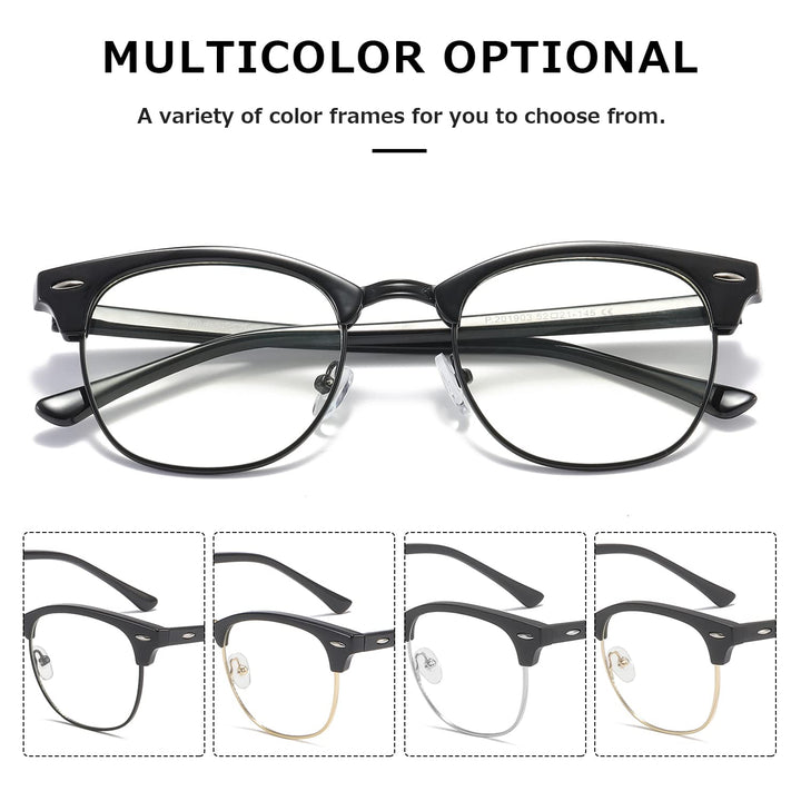 kimorn Blue Light Blocking Glasses Semi Rimless Eyewear